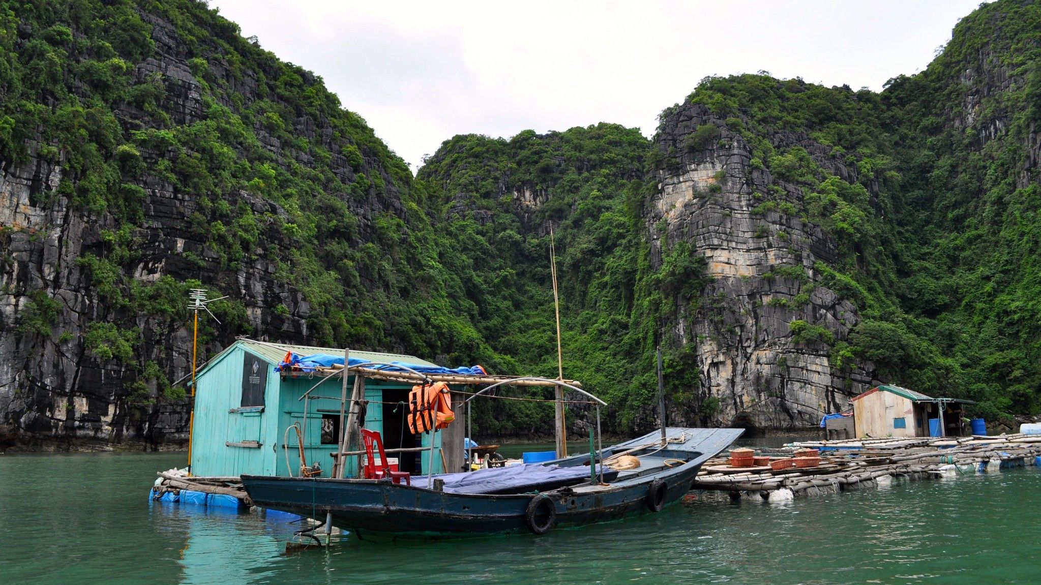 Fishing Village in Halong Bay