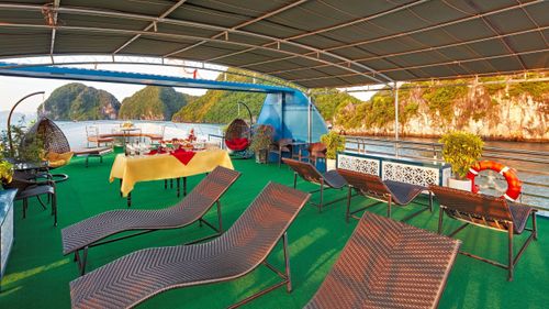 Cozy Bay Premium Cruise Day tour in Halong Bay, Vietnam