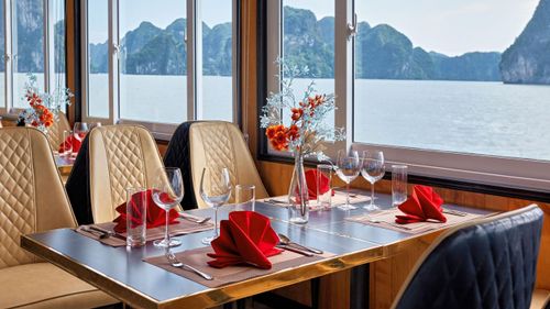 Cozy Bay Premium Cruise Day tour in Halong Bay, Vietnam